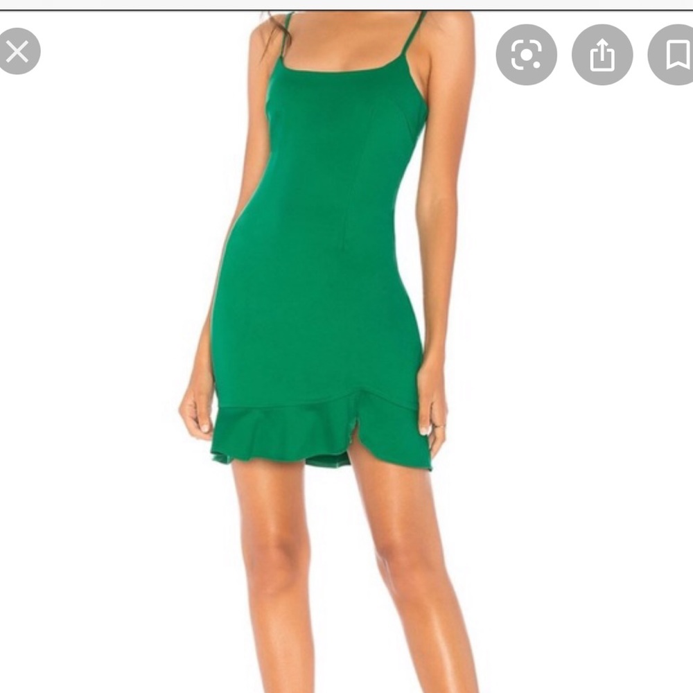By The Way Green Cocktail Dress